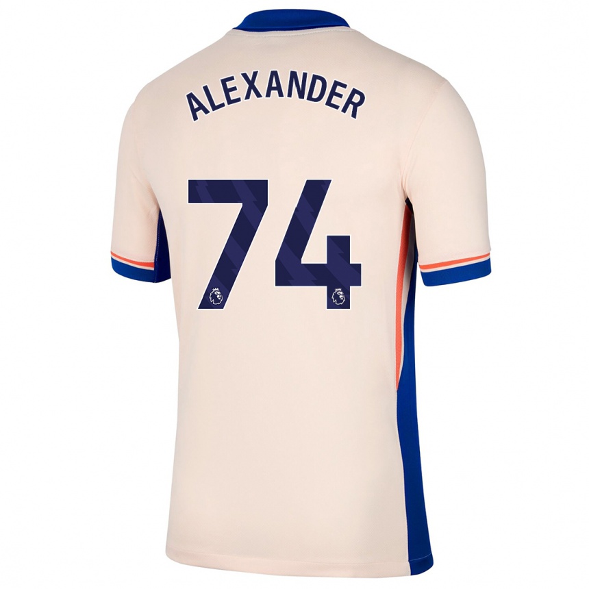 Men Football Reiss Alexander Russell-Denny #74 Light Beige Away Jersey 2024/25 T-Shirt Nz