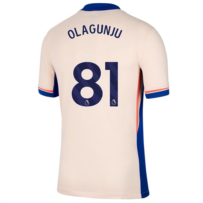 Men Football Saheed Olagunju #81 Light Beige Away Jersey 2024/25 T-Shirt Nz