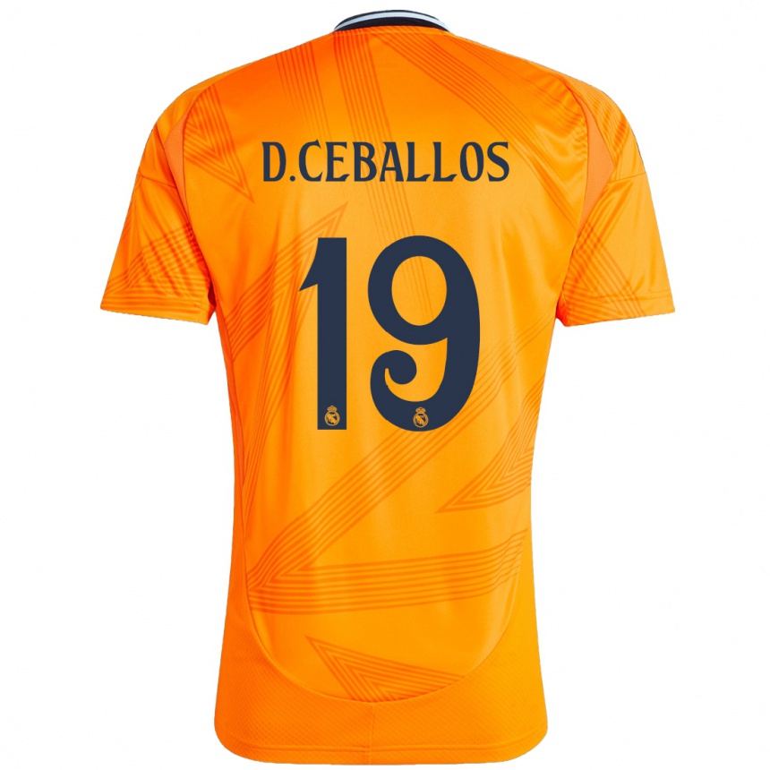 Men Football Dani Ceballos #19 Orange Away Jersey 2024/25 T-Shirt Nz