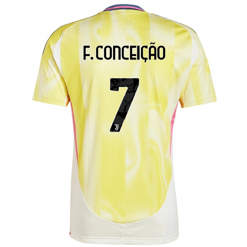 Men Football Francisco Conceicao #7 Orange Away Jersey 2024/25 T-Shirt Nz