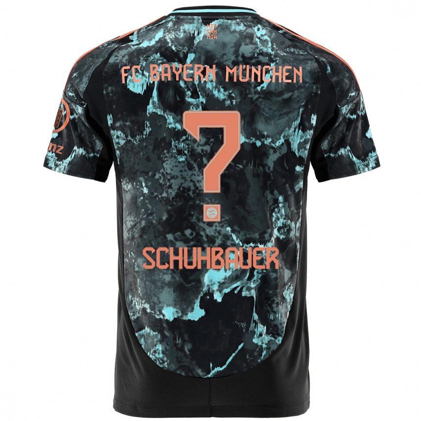 Men Football Maximilian Schuhbauer #0 Black Away Jersey 2024/25 T-Shirt Nz