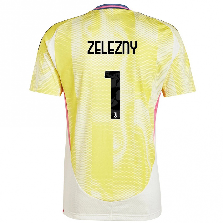 Men Football Radoslaw Zelezny #1 Solar Yellow Away Jersey 2024/25 T-Shirt Nz