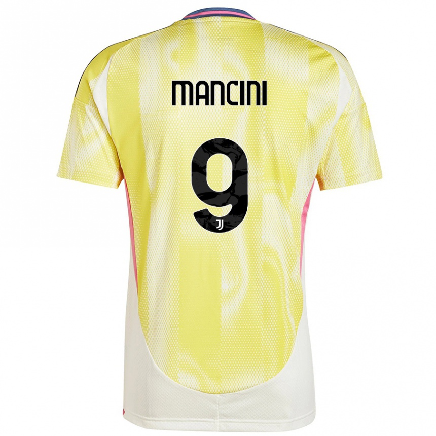 Men Football Tommaso Mancini #9 Solar Yellow Away Jersey 2024/25 T-Shirt Nz