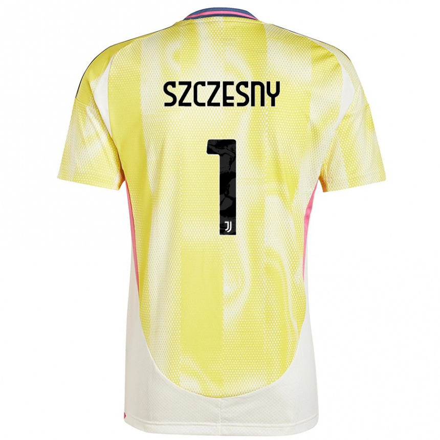 Men Football Wojciech Szczesny #1 Solar Yellow Away Jersey 2024/25 T-Shirt Nz