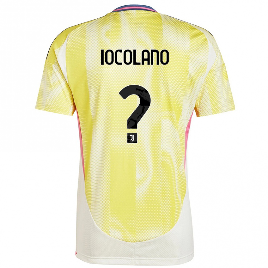 Men Football Simone Iocolano #0 Solar Yellow Away Jersey 2024/25 T-Shirt Nz