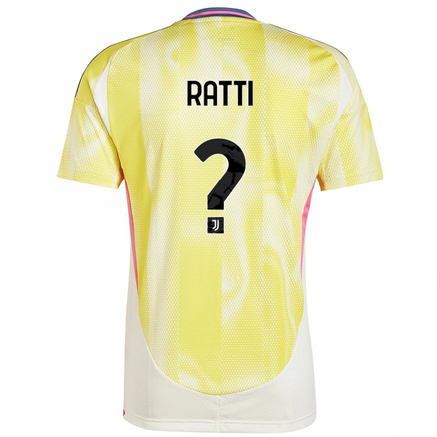 Men Football Leonardo Ratti #0 Solar Yellow Away Jersey 2024/25 T-Shirt Nz