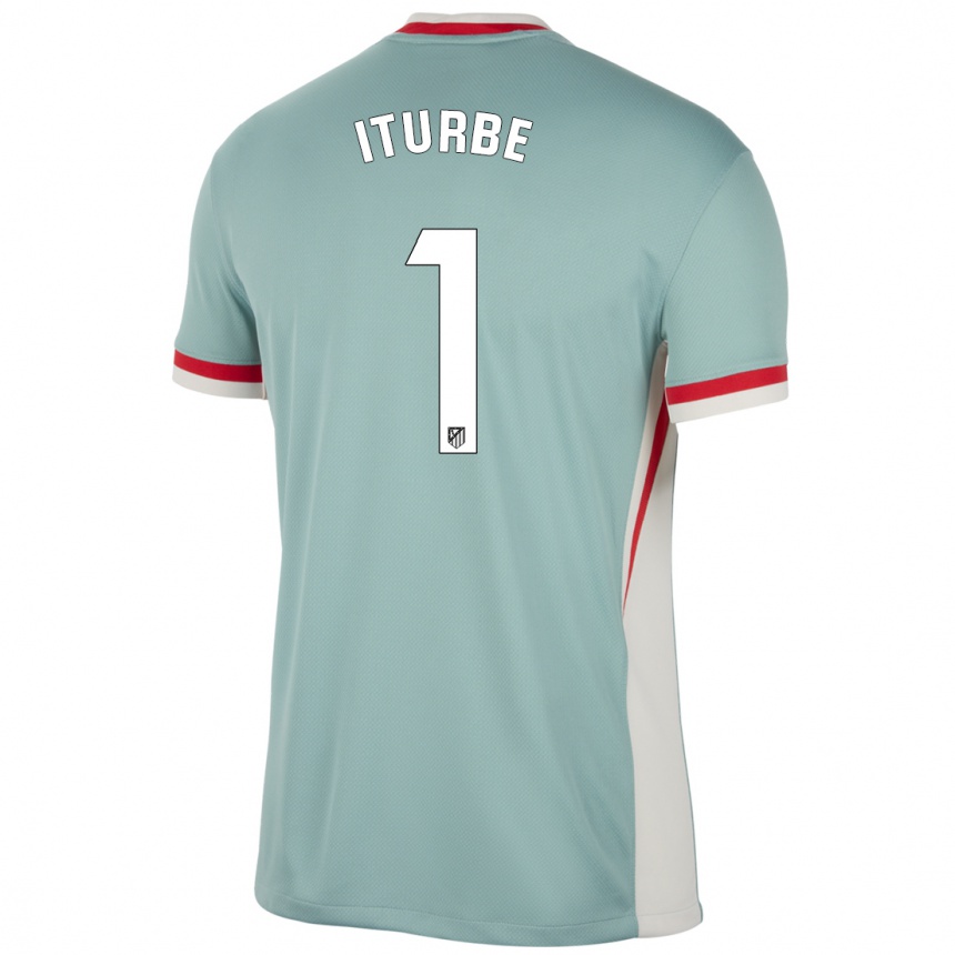 Men Football Alejandro Iturbe #1 Light Beige Blue Away Jersey 2024/25 T-Shirt Nz