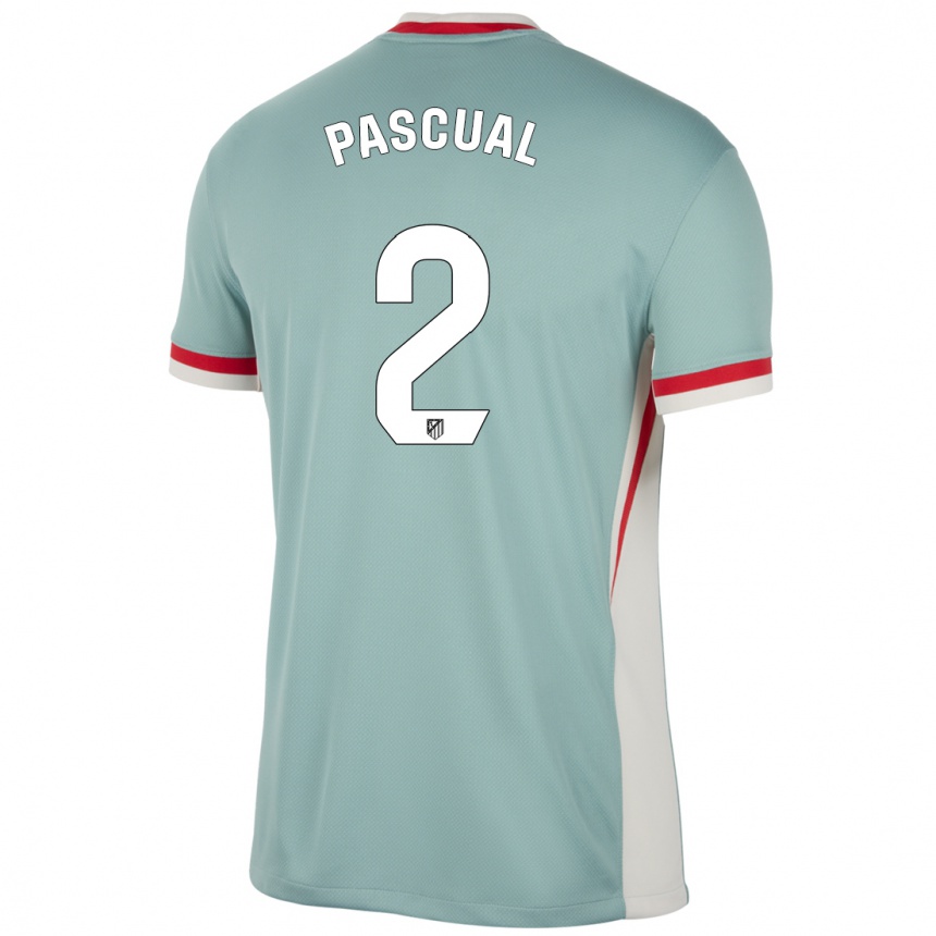 Men Football Martín Pascual #2 Light Beige Blue Away Jersey 2024/25 T-Shirt Nz