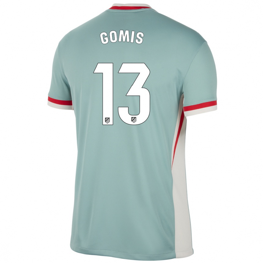 Men Football Antonio Gomis #13 Light Beige Blue Away Jersey 2024/25 T-Shirt Nz