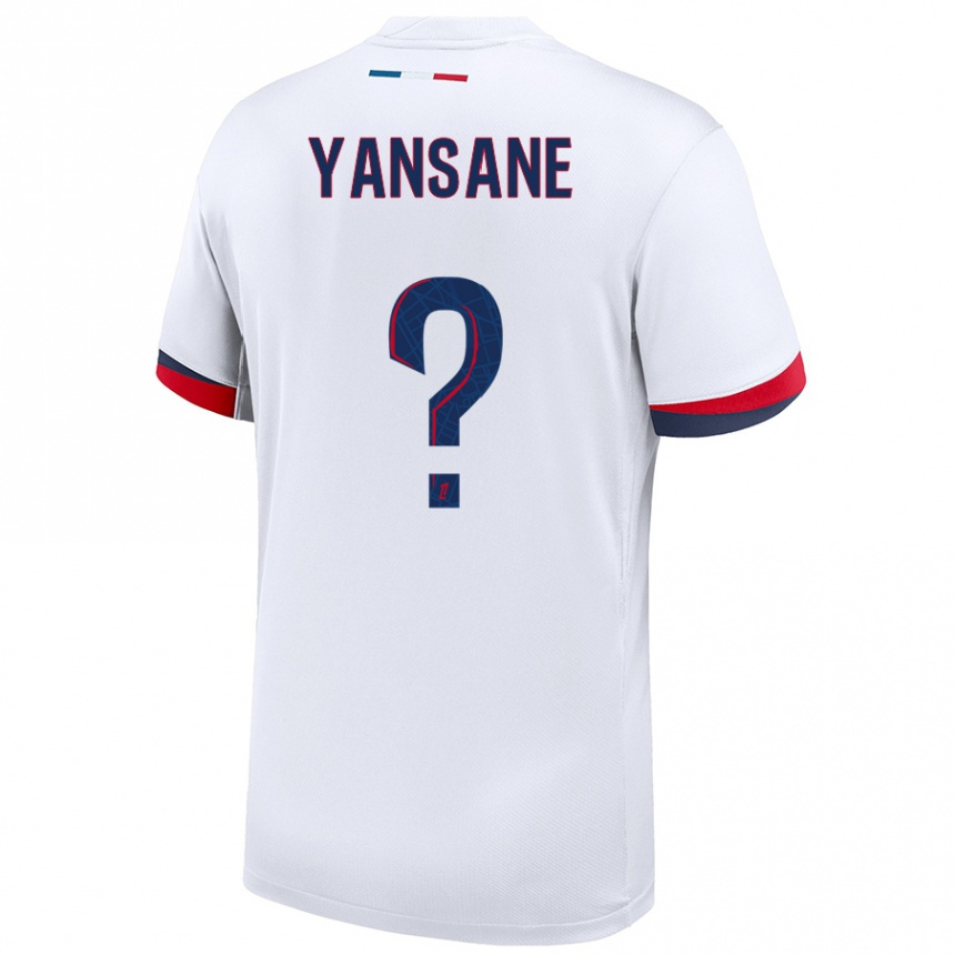 Men Football Sekou Yansane #0 White Blue Red Away Jersey 2024/25 T-Shirt Nz