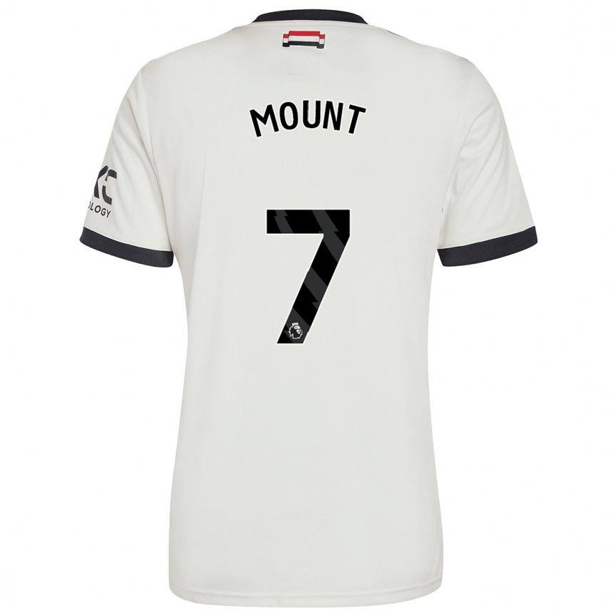 Men Football Mason Mount #7 Off White Third Jersey 2024/25 T-Shirt Nz