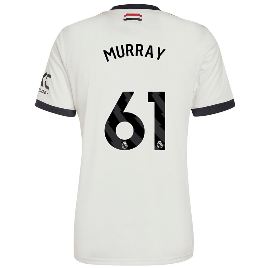 Men Football Sam Murray #61 Off White Third Jersey 2024/25 T-Shirt Nz