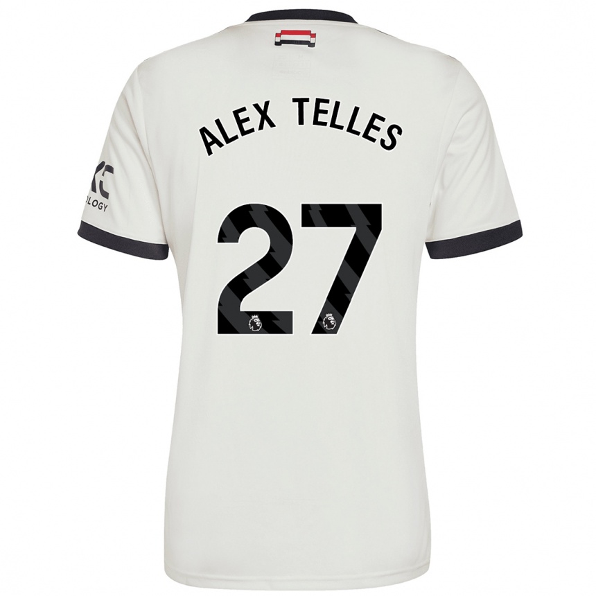 Men Football Alex Nicolao Telles #27 Off White Third Jersey 2024/25 T-Shirt Nz