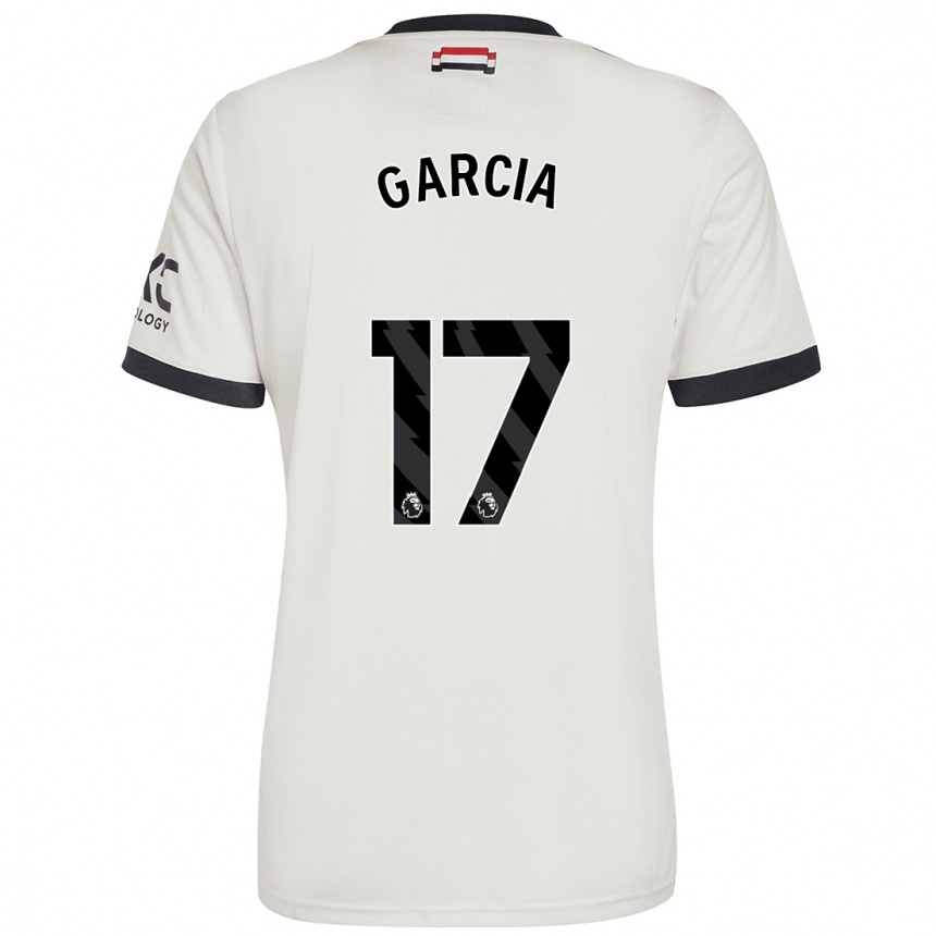 Men Football Lucia Garcia #17 Off White Third Jersey 2024/25 T-Shirt Nz