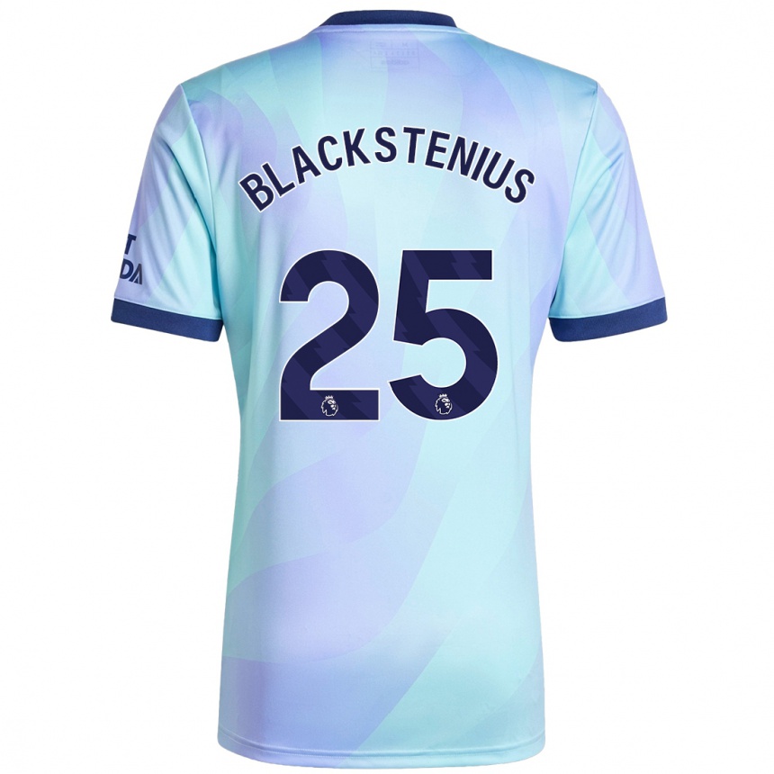 Men Football Stina Blackstenius #25 Aqua Third Jersey 2024/25 T-Shirt Nz