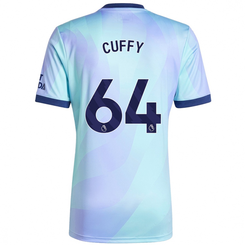 Men Football Brooke Norton Cuffy #64 Aqua Third Jersey 2024/25 T-Shirt Nz