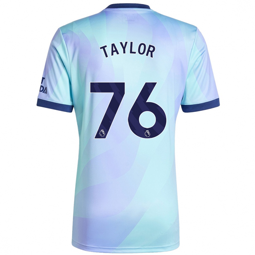 Men Football Kido Taylor Hart #76 Aqua Third Jersey 2024/25 T-Shirt Nz