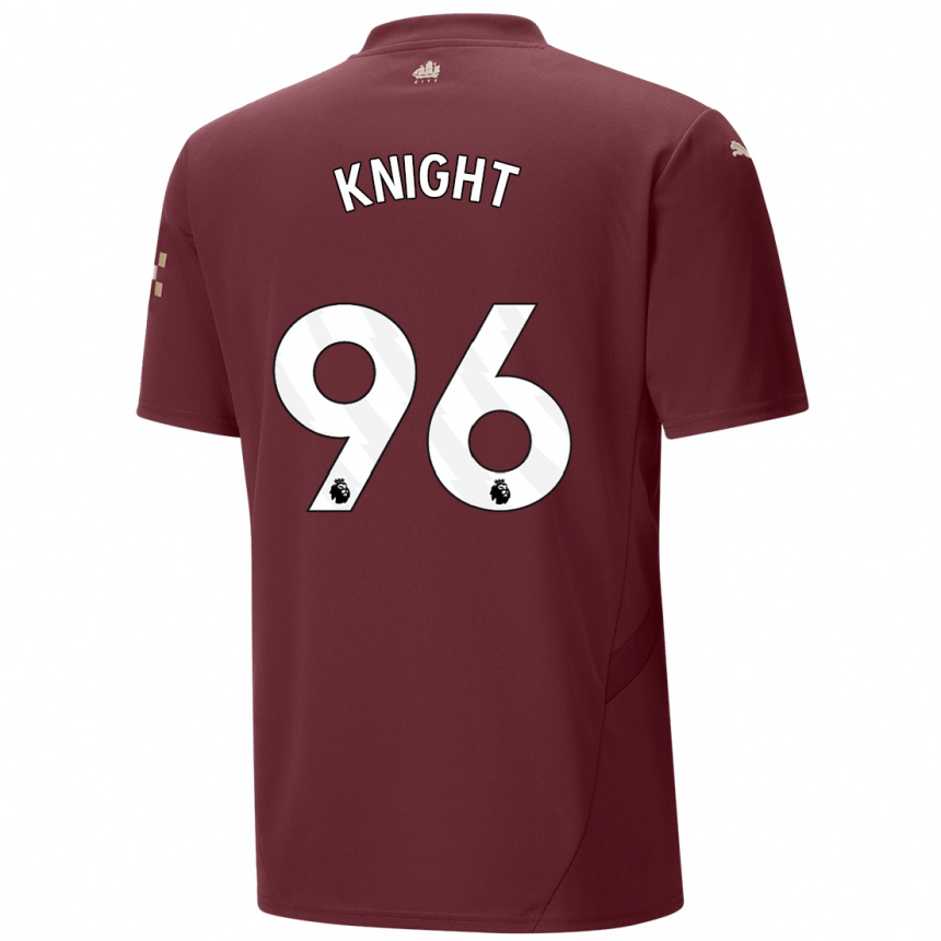 Men Football Ben Knight #96 Maroon Third Jersey 2024/25 T-Shirt Nz