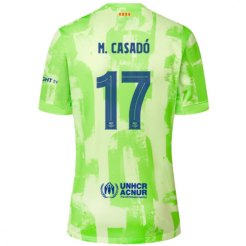 Men Football Marc Casado #17 Lime Third Jersey 2024/25 T-Shirt Nz