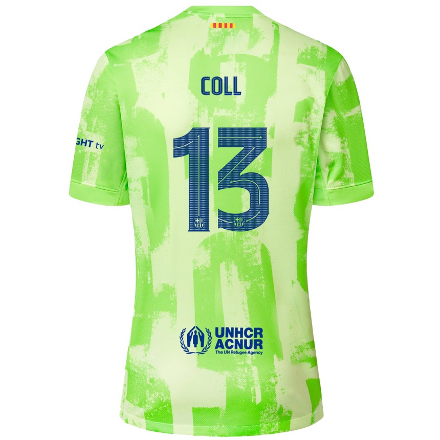 Men Football Cata Coll #13 Lime Third Jersey 2024/25 T-Shirt Nz