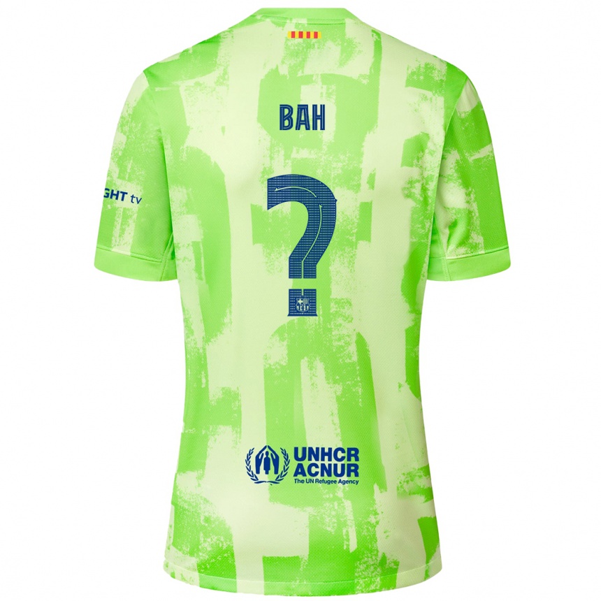 Men Football Saidou Bah #0 Lime Third Jersey 2024/25 T-Shirt Nz