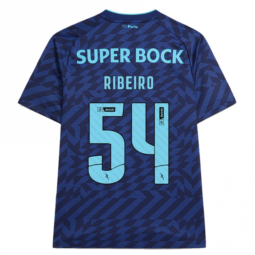 Men Football António Ribeiro #54 Navy Blue Third Jersey 2024/25 T-Shirt Nz