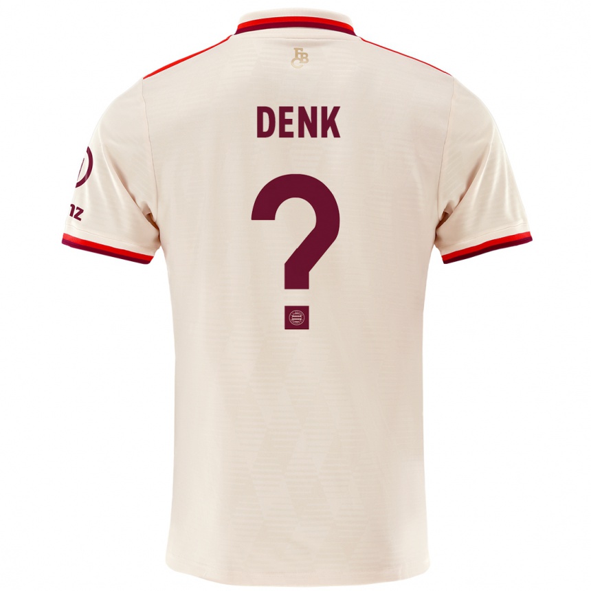 Men Football Luca Denk #0 Linen Third Jersey 2024/25 T-Shirt Nz