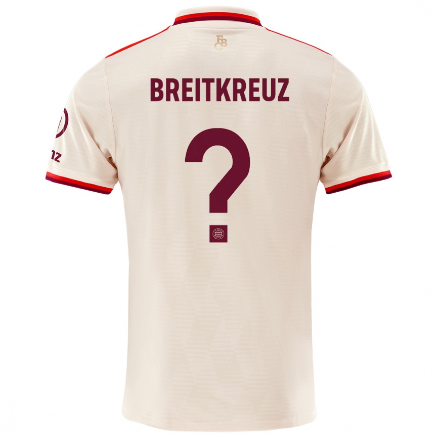 Men Football Steve Breitkreuz #0 Linen Third Jersey 2024/25 T-Shirt Nz