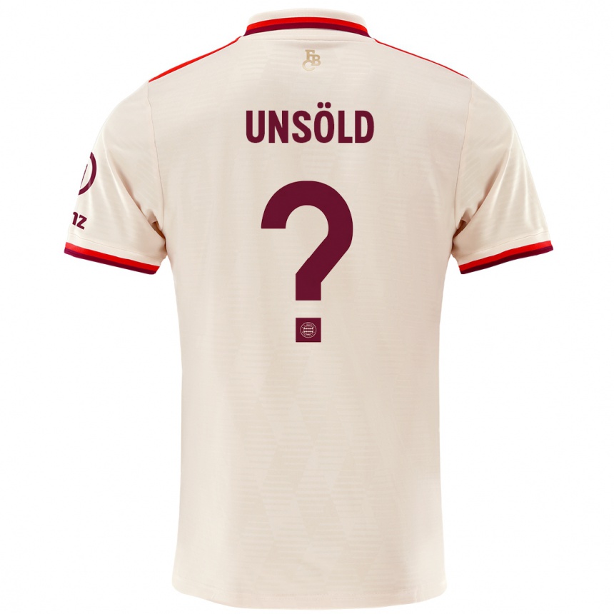 Men Football Samuel Unsöld #0 Linen Third Jersey 2024/25 T-Shirt Nz