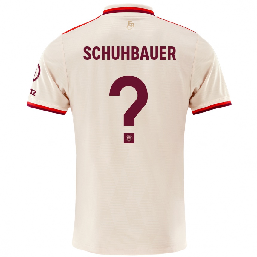 Men Football Maximilian Schuhbauer #0 Linen Third Jersey 2024/25 T-Shirt Nz