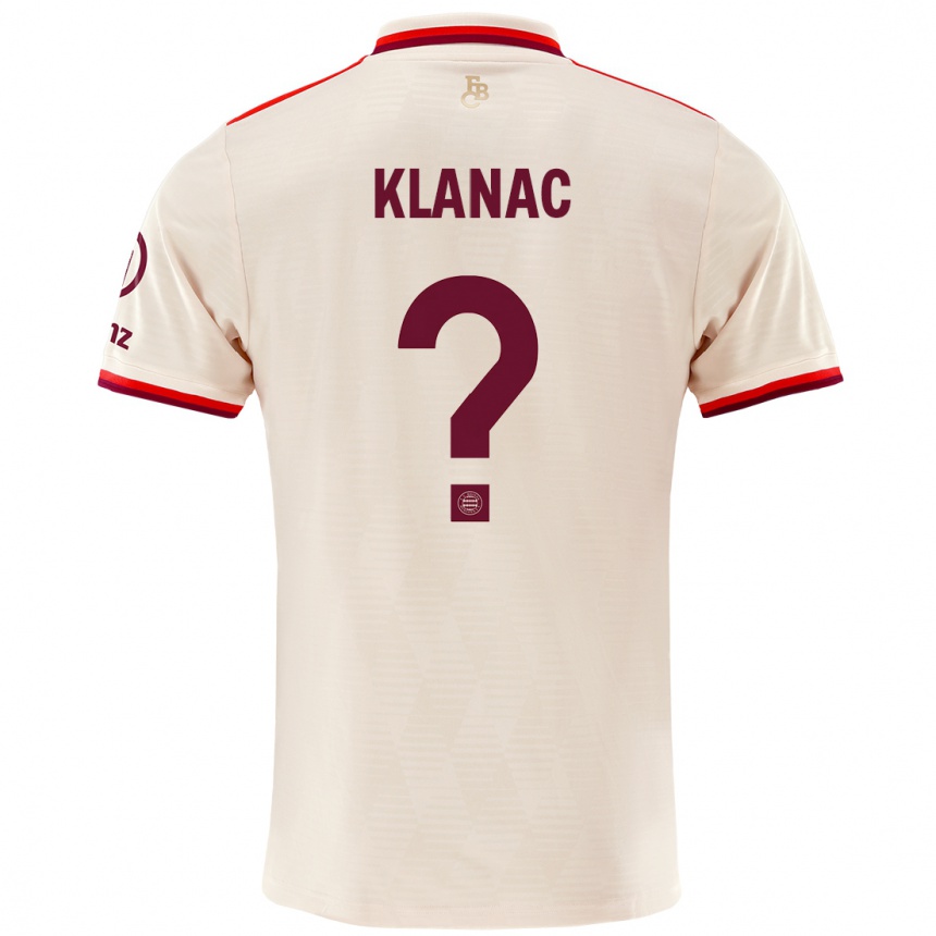 Men Football Leon Klanac #0 Linen Third Jersey 2024/25 T-Shirt Nz