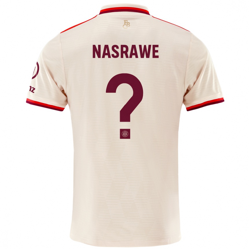 Men Football Jussef Nasrawe #0 Linen Third Jersey 2024/25 T-Shirt Nz