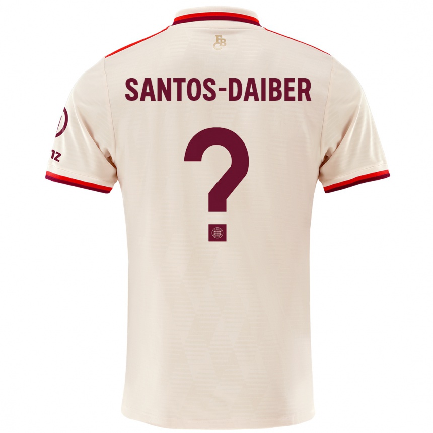 Men Football David Santos-Daiber #0 Linen Third Jersey 2024/25 T-Shirt Nz