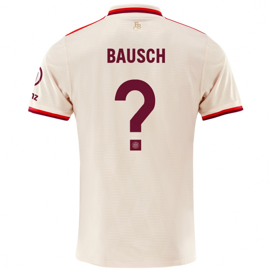 Men Football David Bausch #0 Linen Third Jersey 2024/25 T-Shirt Nz