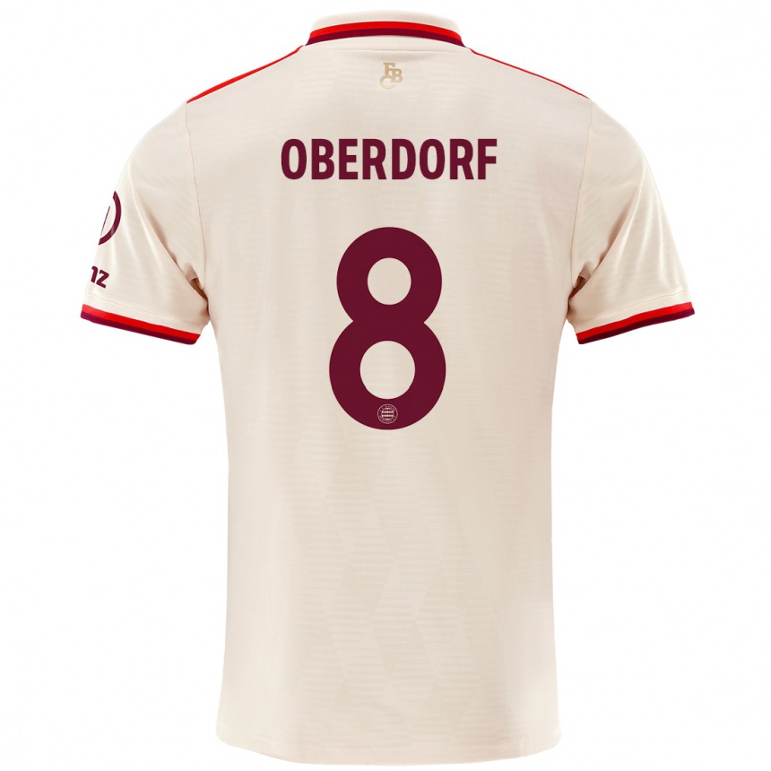 Men Football Lena Oberdorf #8 Linen Third Jersey 2024/25 T-Shirt Nz