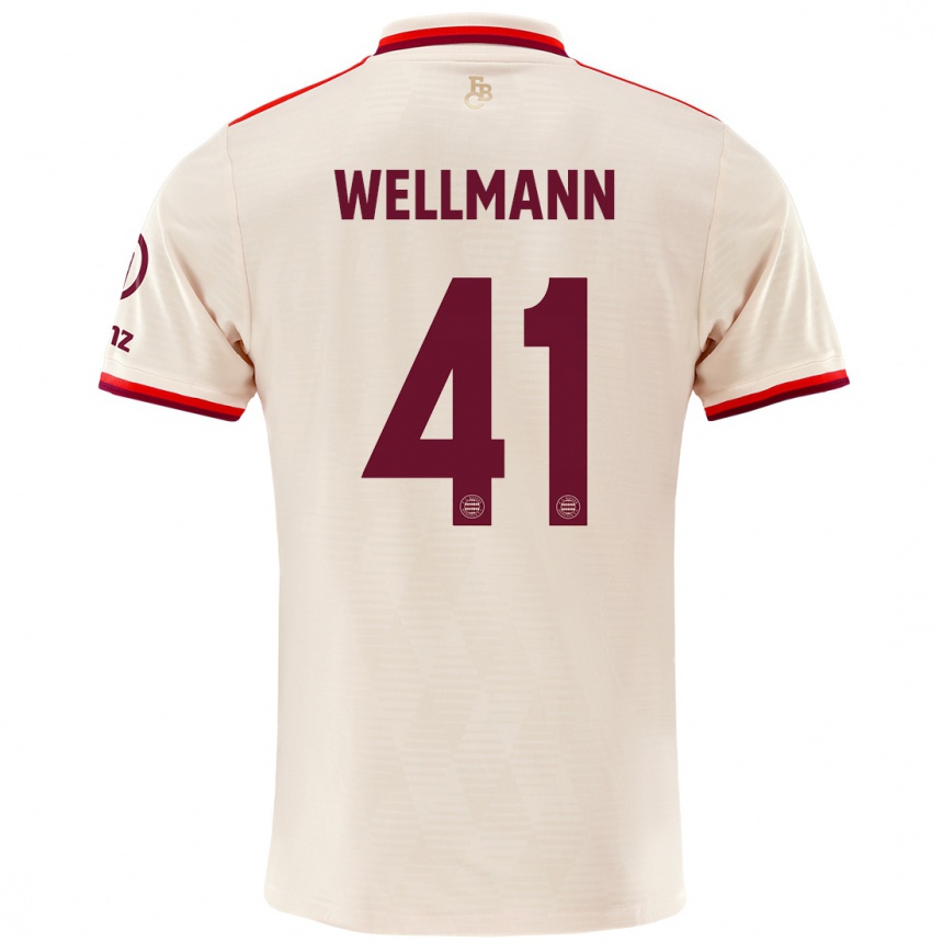 Men Football Anna Wellmann #41 Linen Third Jersey 2024/25 T-Shirt Nz