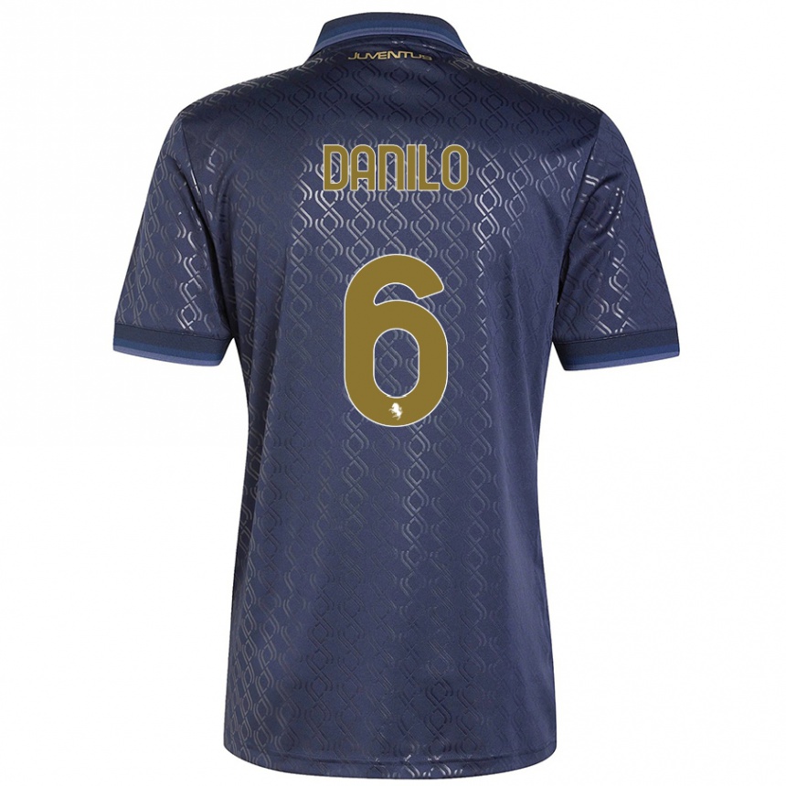 Men Football Danilo #6 Navy Blue Third Jersey 2024/25 T-Shirt Nz