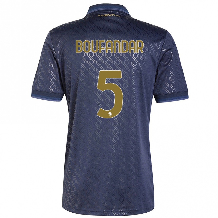 Men Football Adam Boufandar #5 Navy Blue Third Jersey 2024/25 T-Shirt Nz