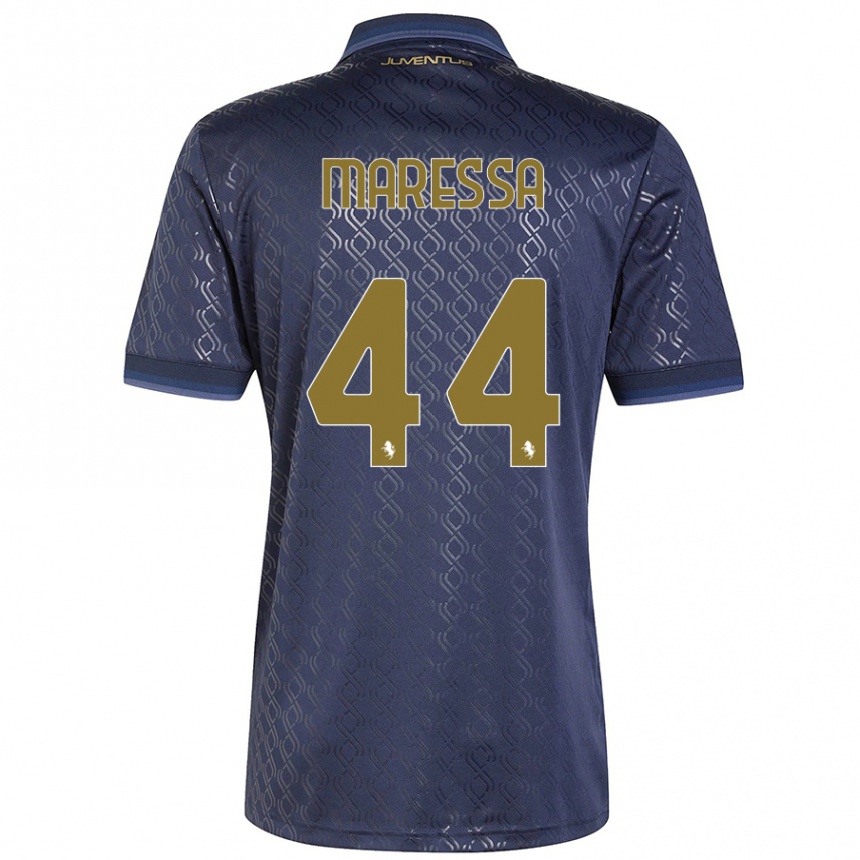 Men Football Tommaso Maressa #44 Navy Blue Third Jersey 2024/25 T-Shirt Nz