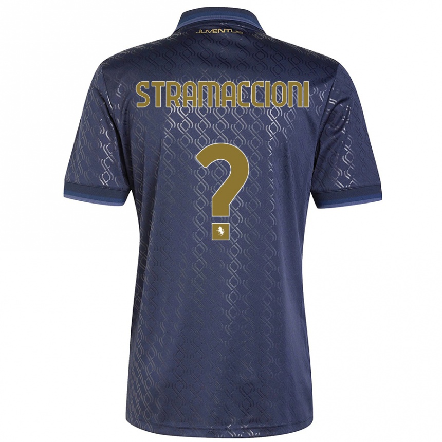 Men Football Diego Stramaccioni #0 Navy Blue Third Jersey 2024/25 T-Shirt Nz