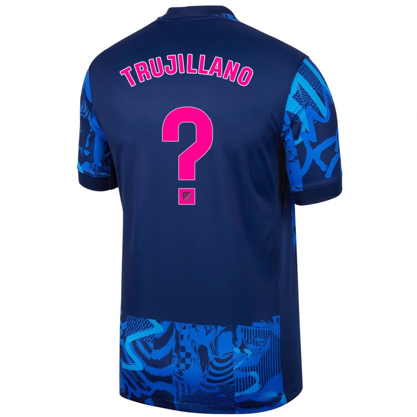 Men Football Guillermo Trujillano #0 Royal Blue Third Jersey 2024/25 T-Shirt Nz