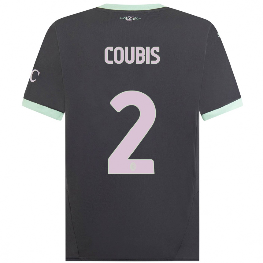 Men Football Andrei Coubis #2 Grey Third Jersey 2024/25 T-Shirt Nz