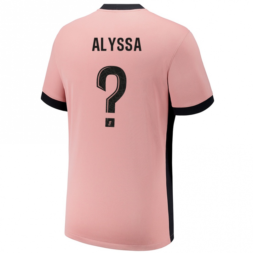 Men Football Alyssa Fernandes #0 Rust Pink Third Jersey 2024/25 T-Shirt Nz