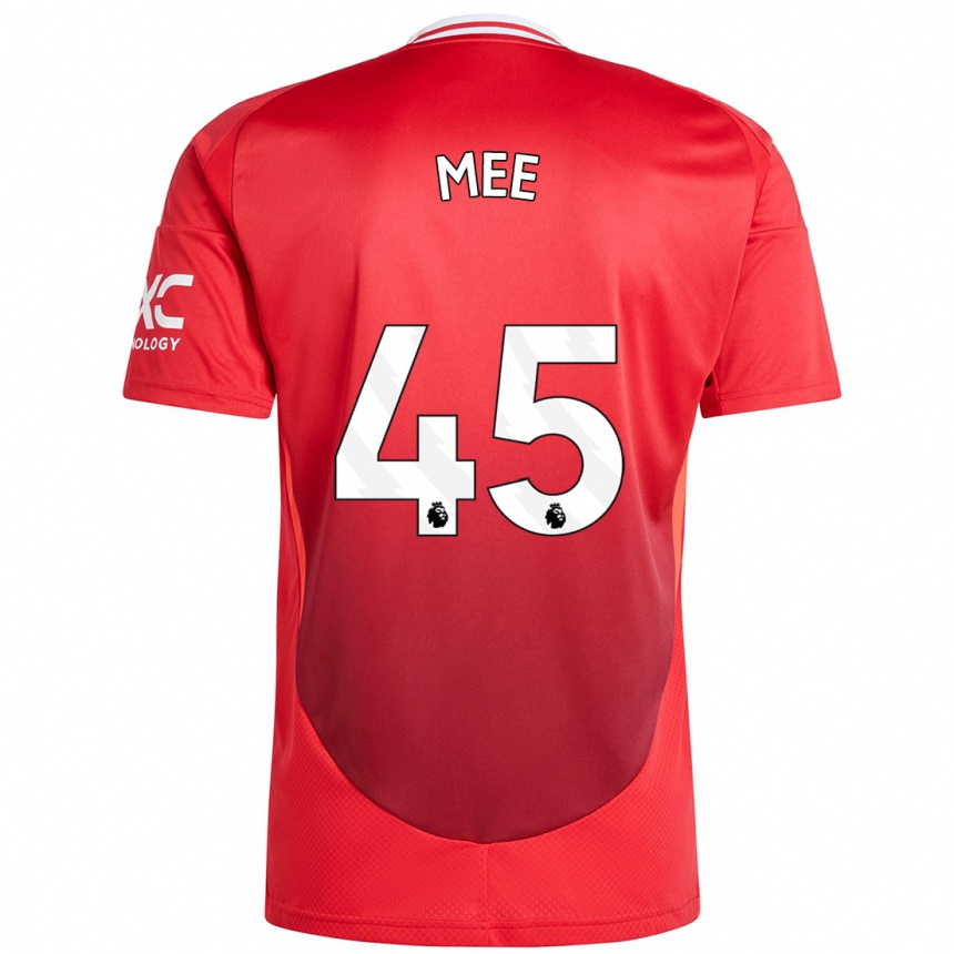 Women Football Dermot Mee #45 Bright Red Home Jersey 2024/25 T-Shirt Nz