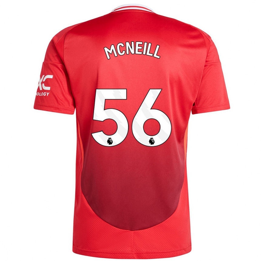 Women Football Charlie Mcneill #56 Bright Red Home Jersey 2024/25 T-Shirt Nz