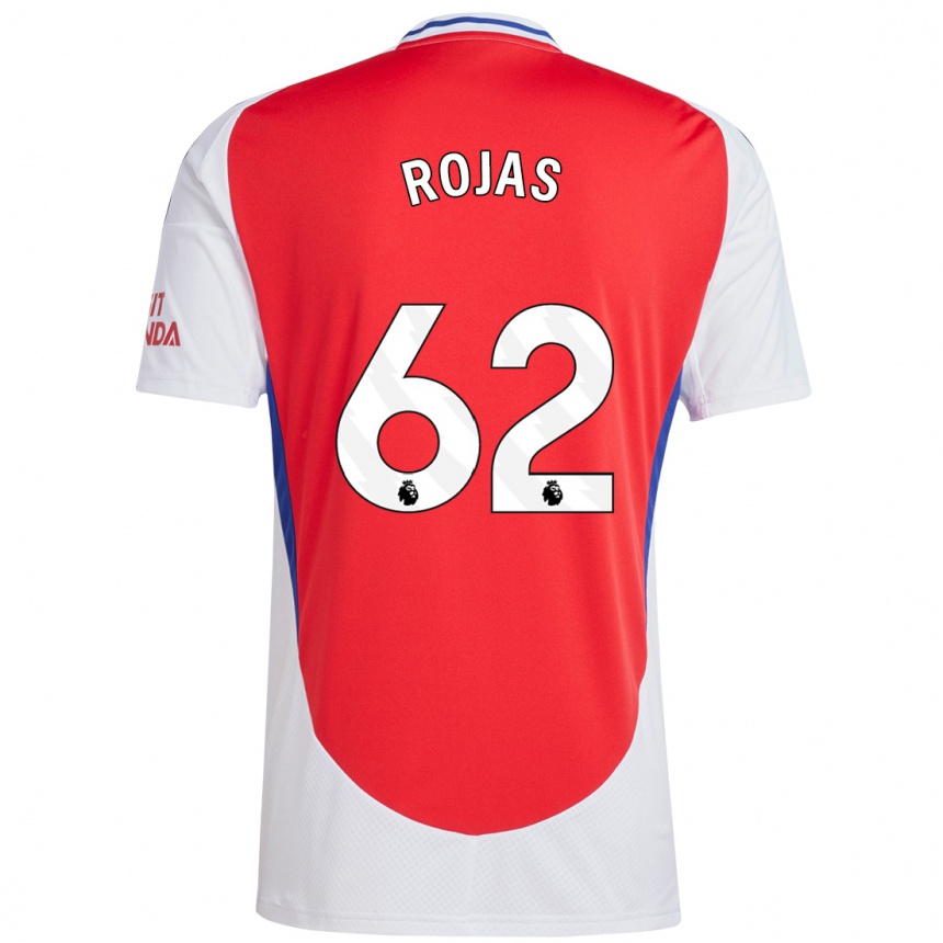 Women Football Alexei Rojas #62 Red White Home Jersey 2024/25 T-Shirt Nz