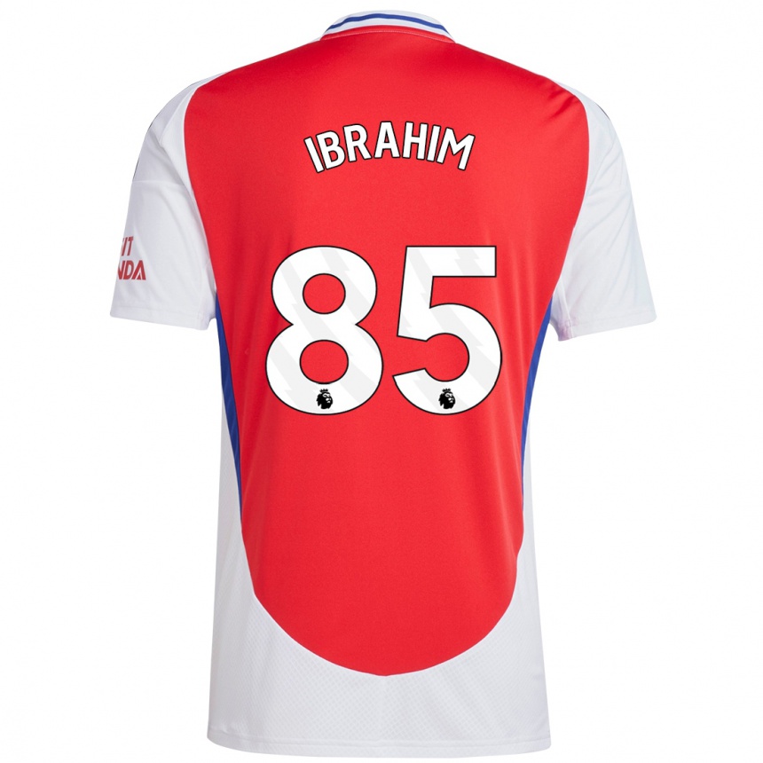 Women Football Ife Ibrahim #85 Red White Home Jersey 2024/25 T-Shirt Nz