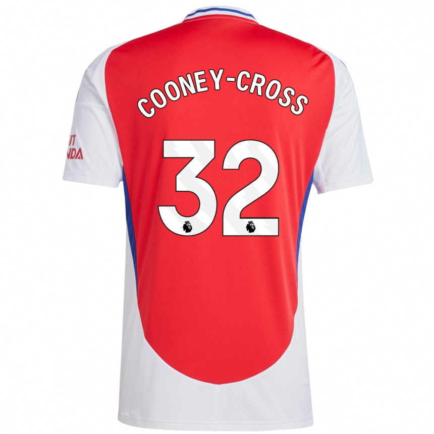 Women Football Kyra Cooney-Cross #32 Red White Home Jersey 2024/25 T-Shirt Nz