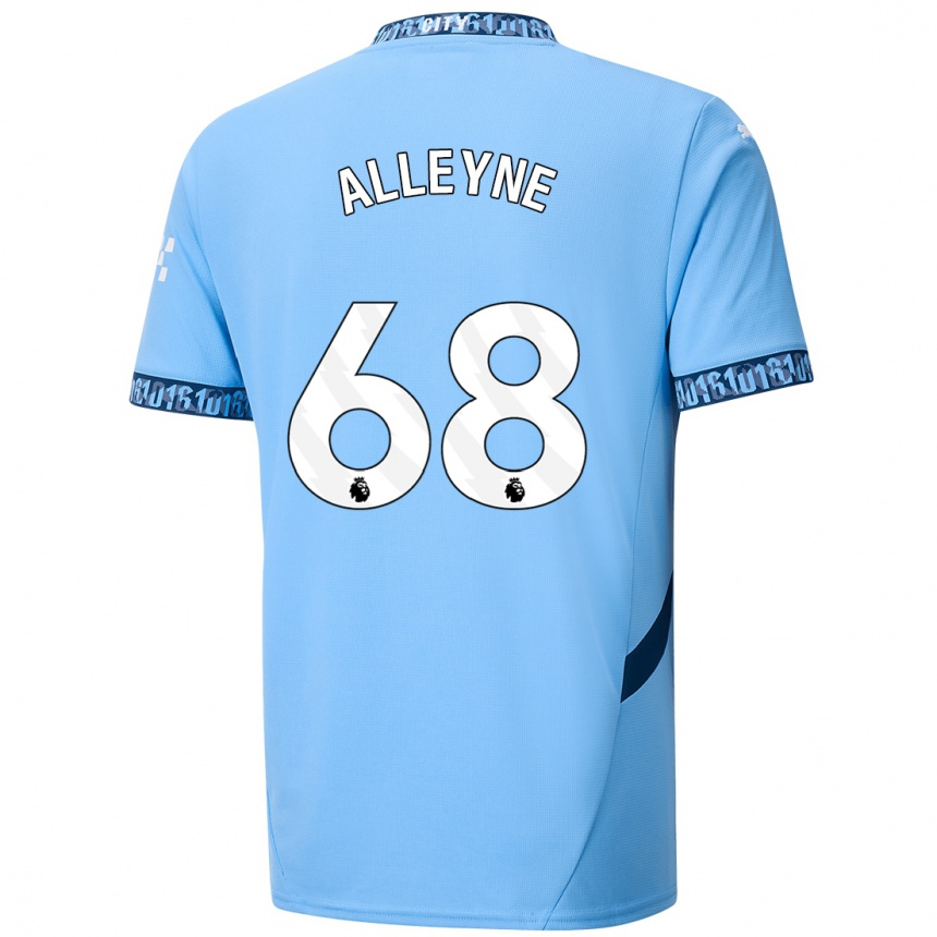 Women Football Max Alleyne #68 Navy Blue Home Jersey 2024/25 T-Shirt Nz