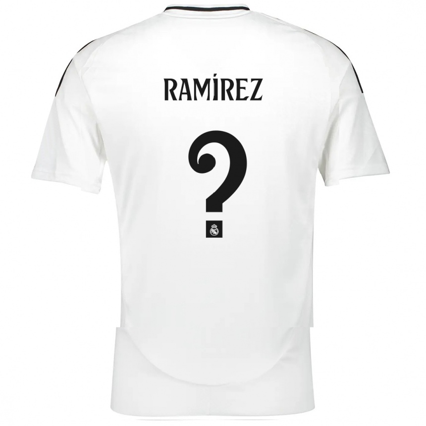 Women Football Izan Ramírez #0 White Home Jersey 2024/25 T-Shirt Nz